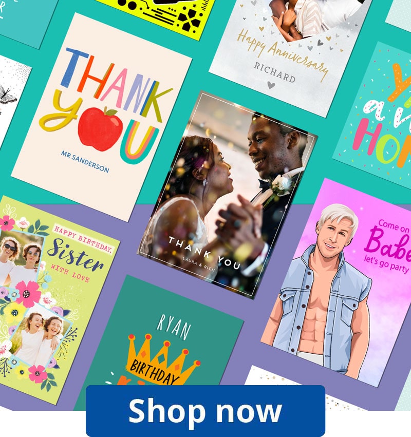 20% off A5 & square personalised cards