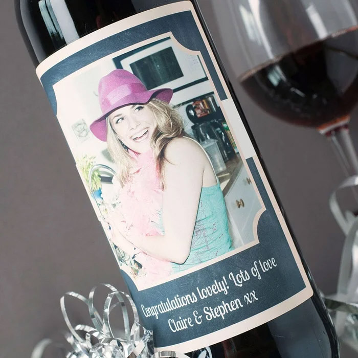 Printess Test - Photo Upload Wine - Pastel Rectangle