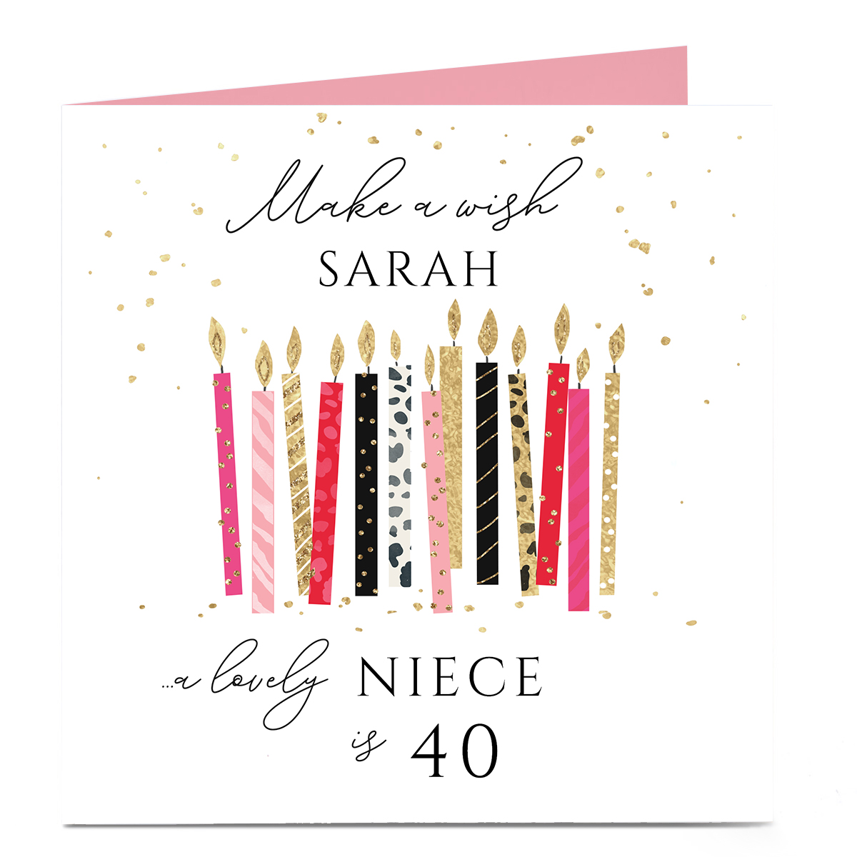 Personalised Birthday Card - Make A Wish Any Recipient