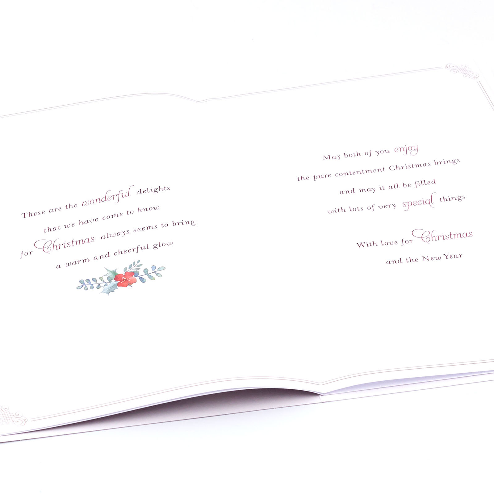Christmas Card - For Both Of You, Christmas Hanging Basket