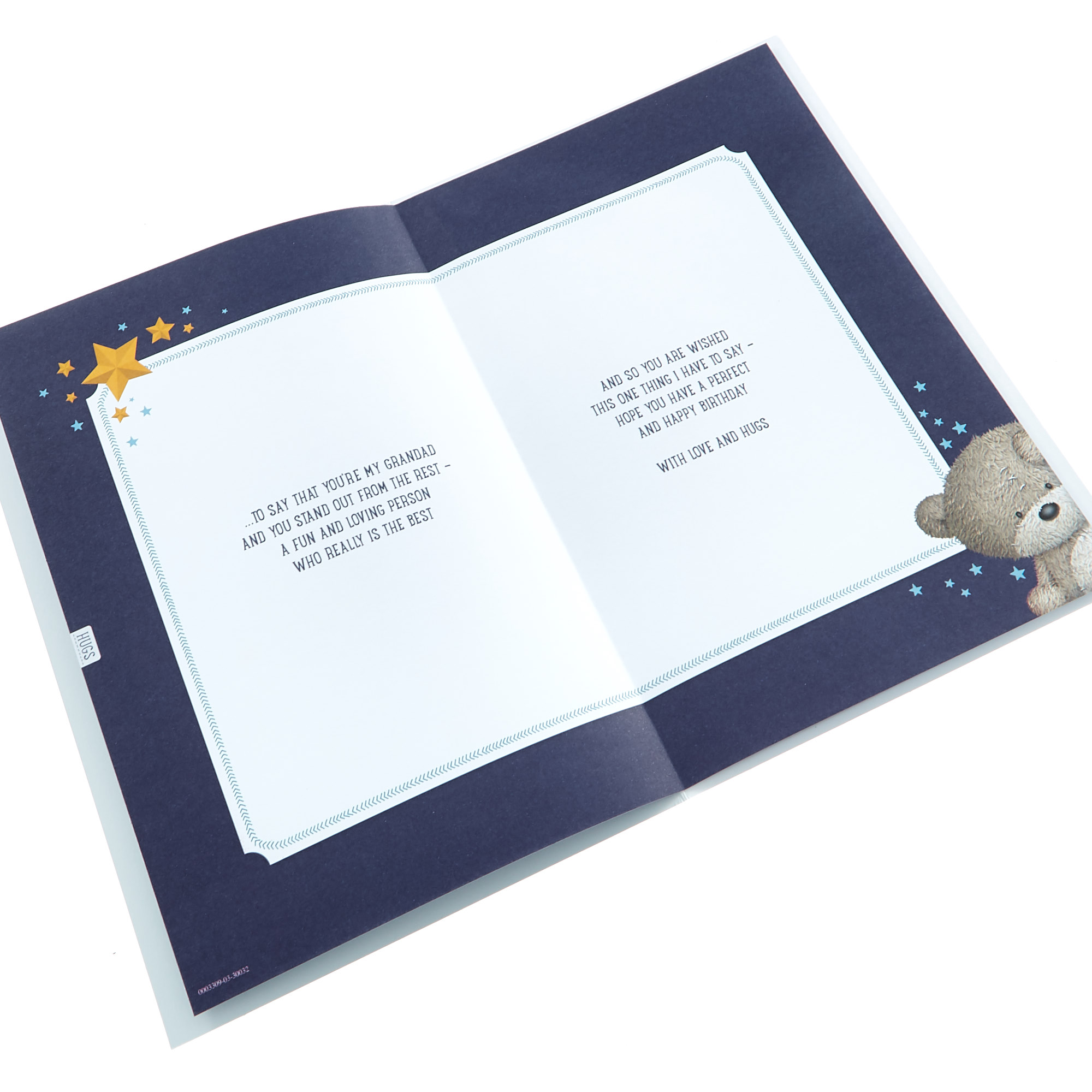 Hugs Bear Birthday Card - Brilliant Grandad
