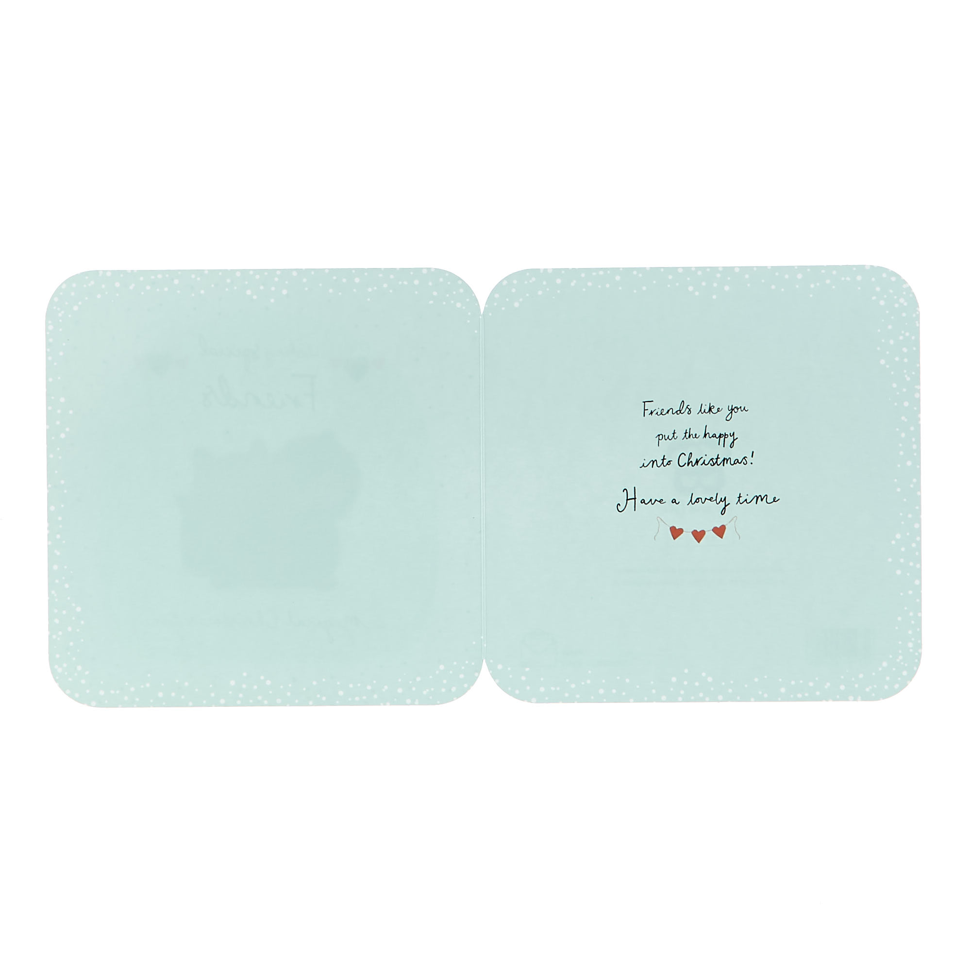 Boutique Christmas Card - Special Friends, Racoon And Penguin