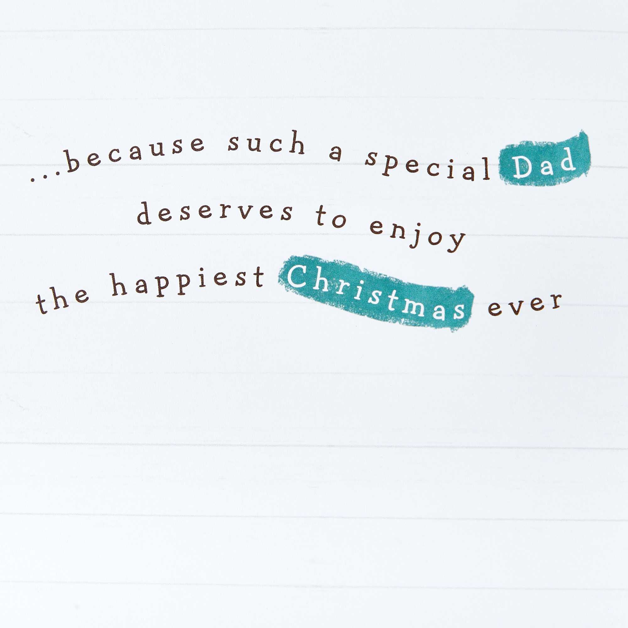 Christmas Card - Special Dad, Cute Dog With Presents