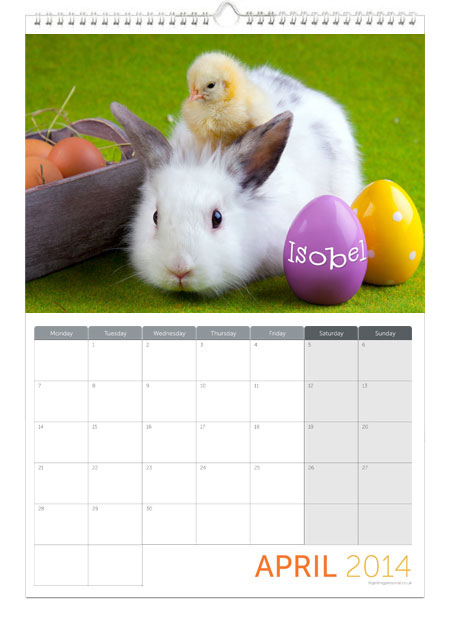 Printess Test - Personalised Cute Animals Calendar