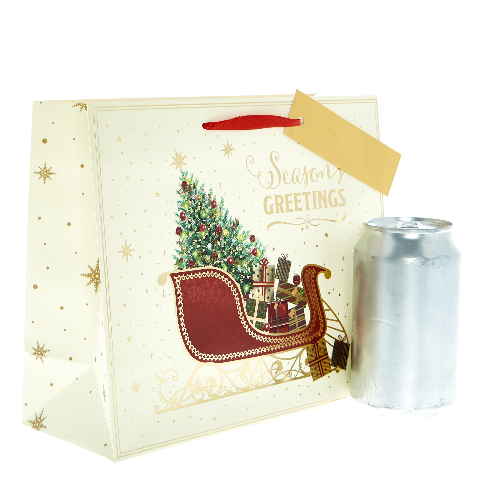 Medium Landscape SeasonÃ¢â‚¬â„¢s Greetings Christmas Gift Bag