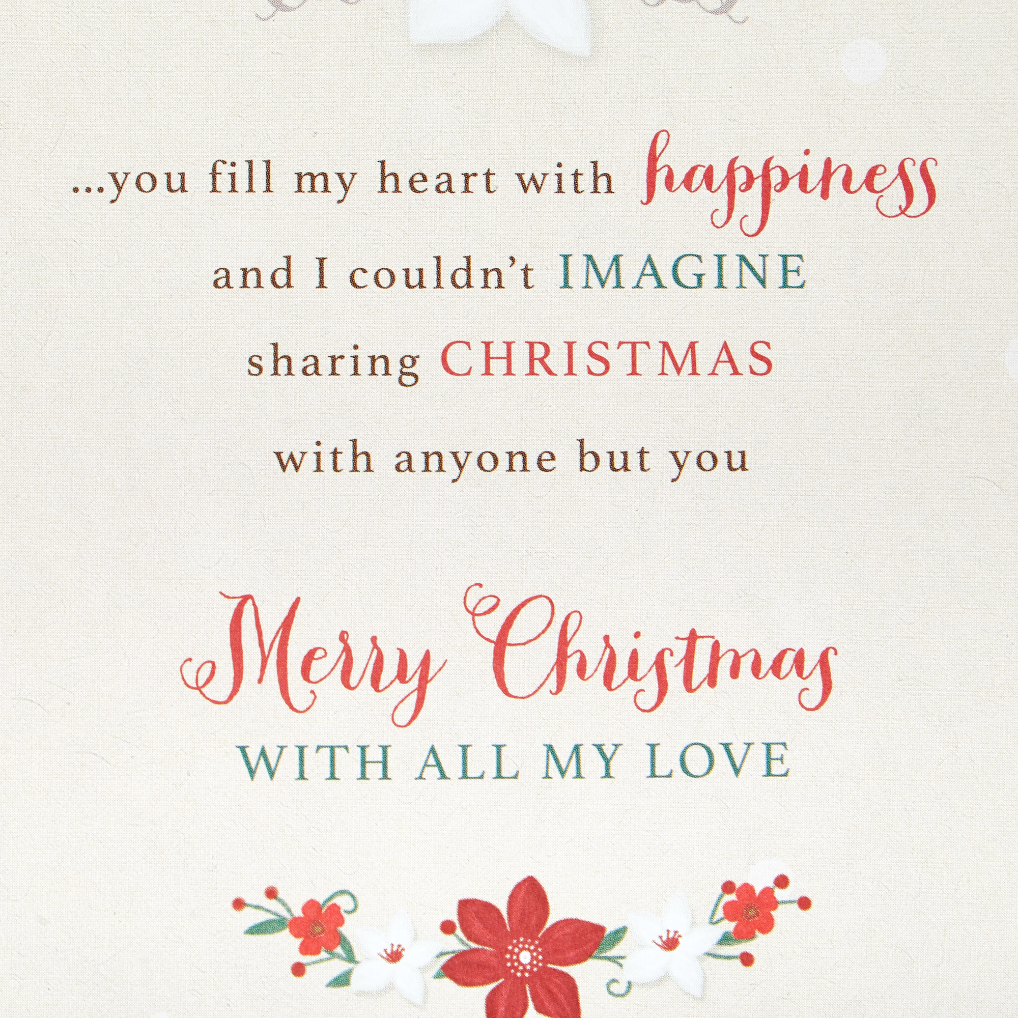 Christmas Card - Wonderful Wife, Classic Bauble