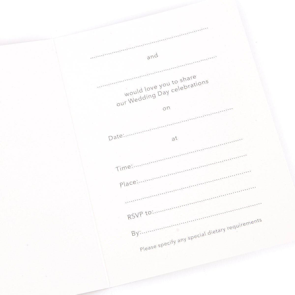 Wedding Invitations, Bunting - Pack of 12