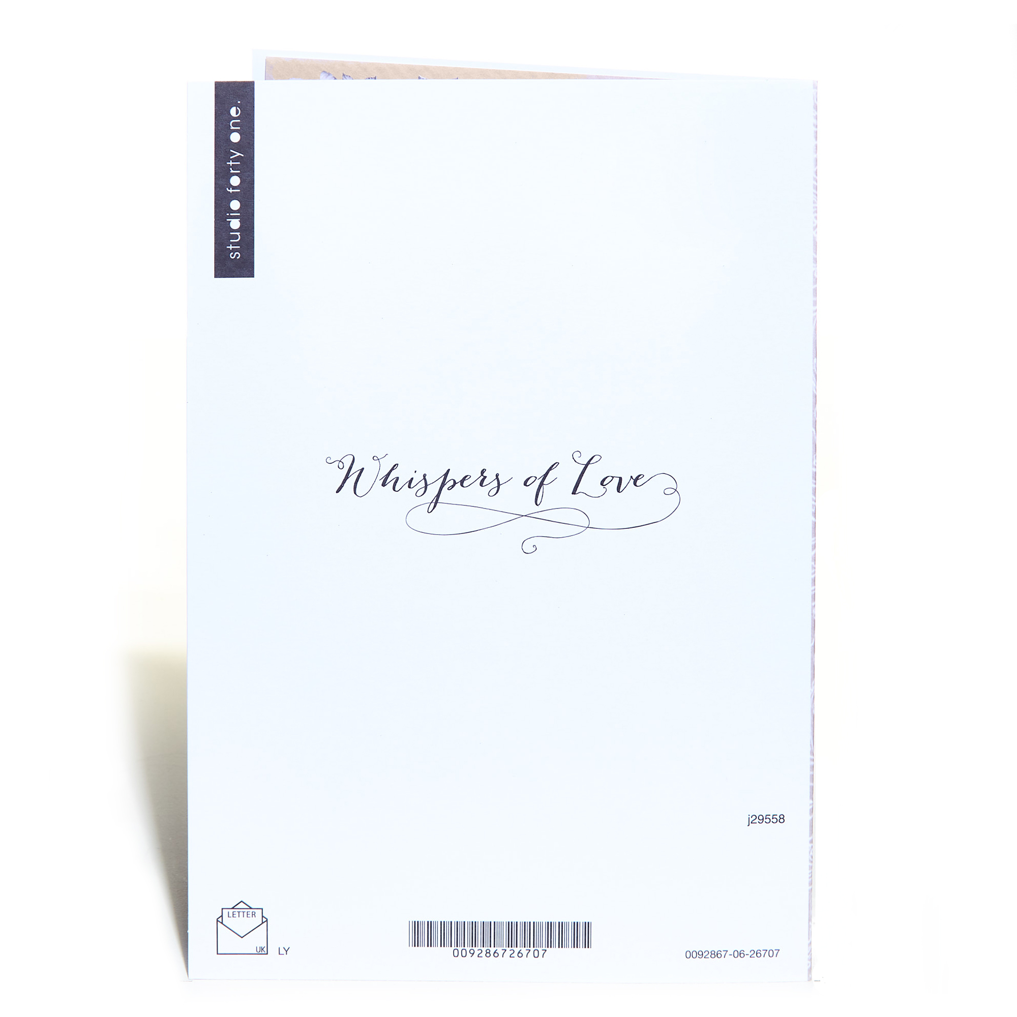 25th Wedding Anniversary Card - Silver