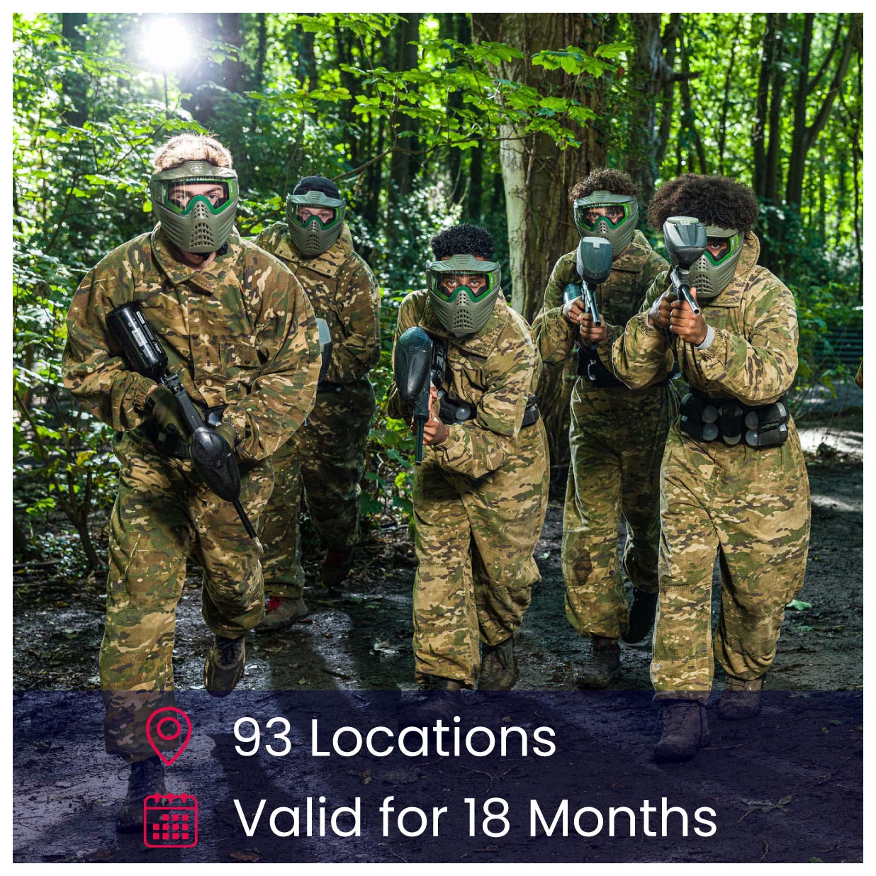 Paintball Combat for 8 Gift Experience Day