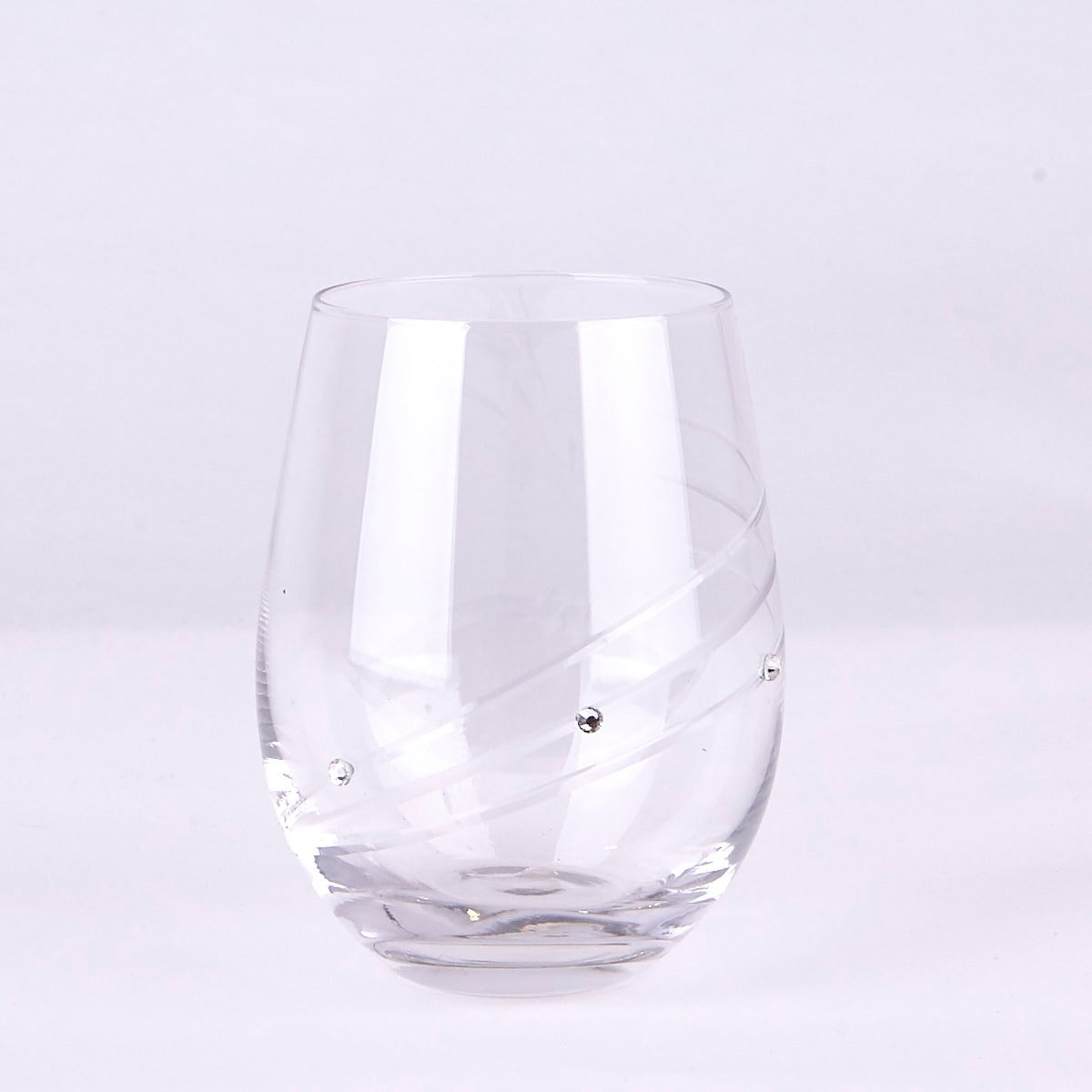 Engraved Diamante Glass Tumblers Set