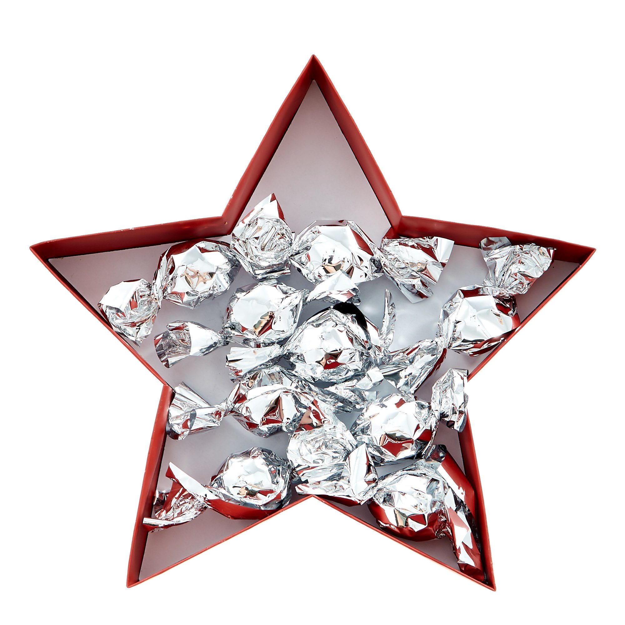 Festive Milk Chocolate Truffles - Red Star