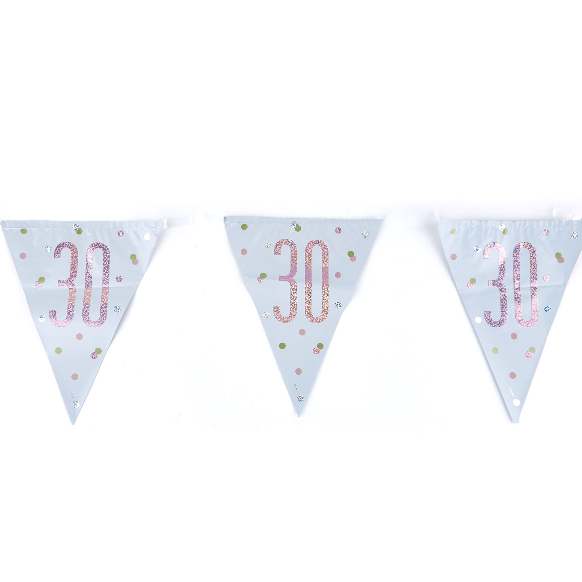 Rose Gold 30th Birthday Tableware & Decoration Bundle - 78 pieces