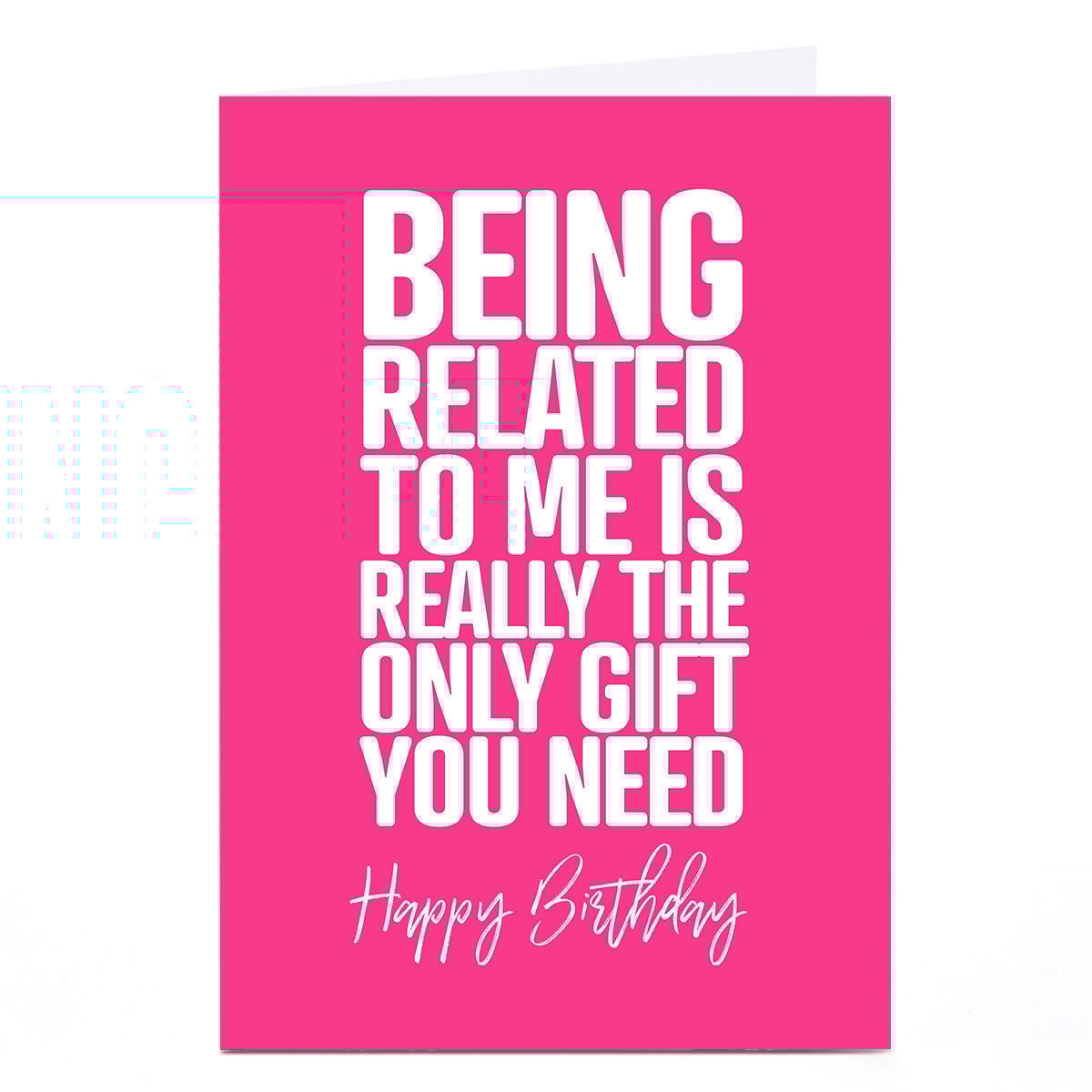 Personalised Punk Birthday Card - The Only Gift You Need