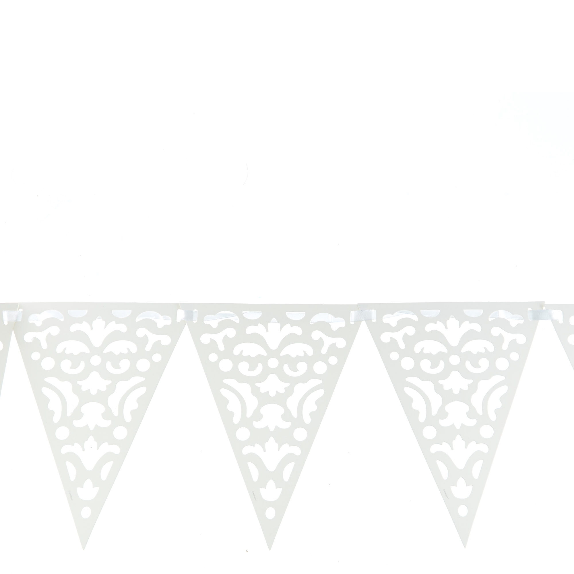 Die Cut Lace Paper Flag Banner