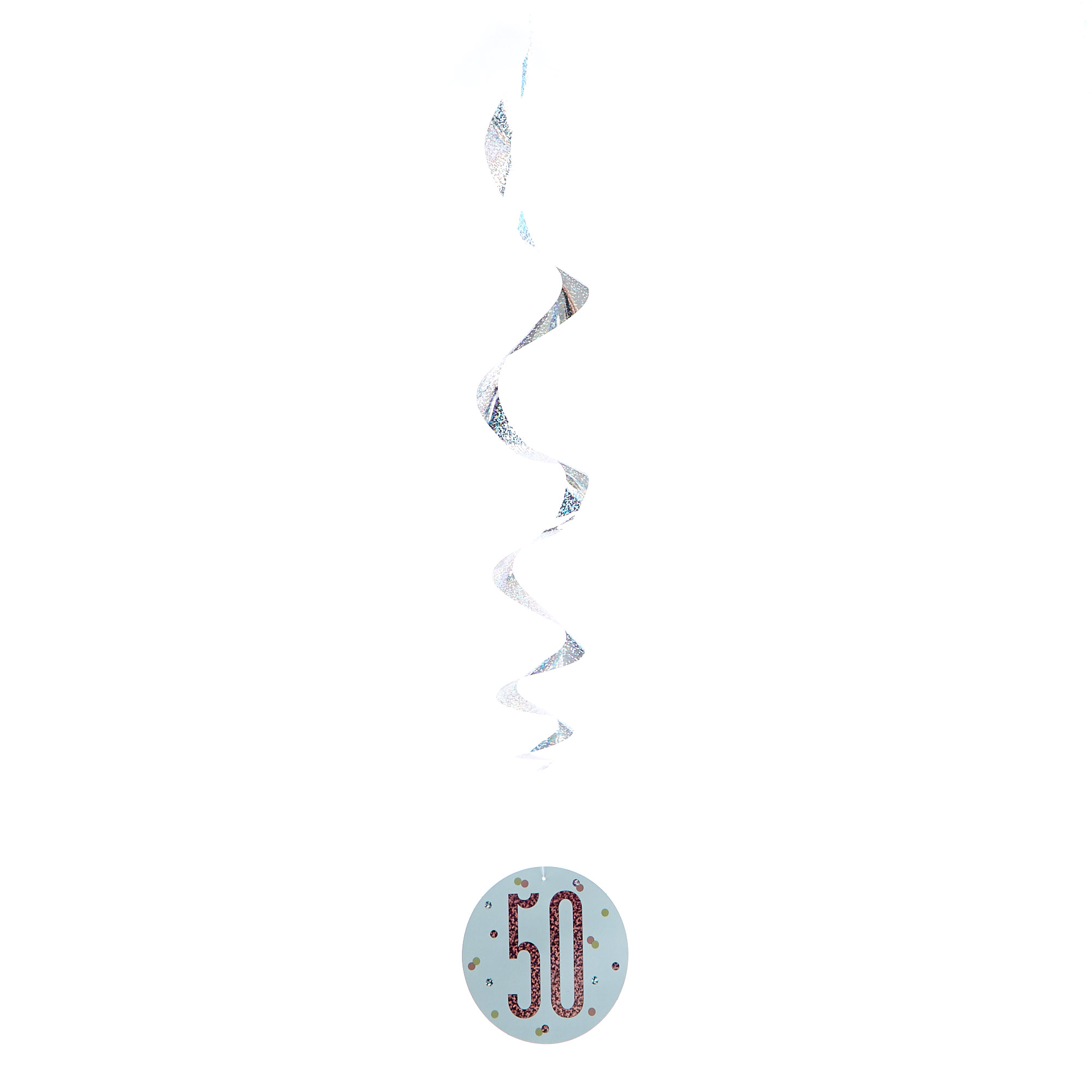 Rose Gold 50th Birthday Party Accessories Kit - 11 Pieces