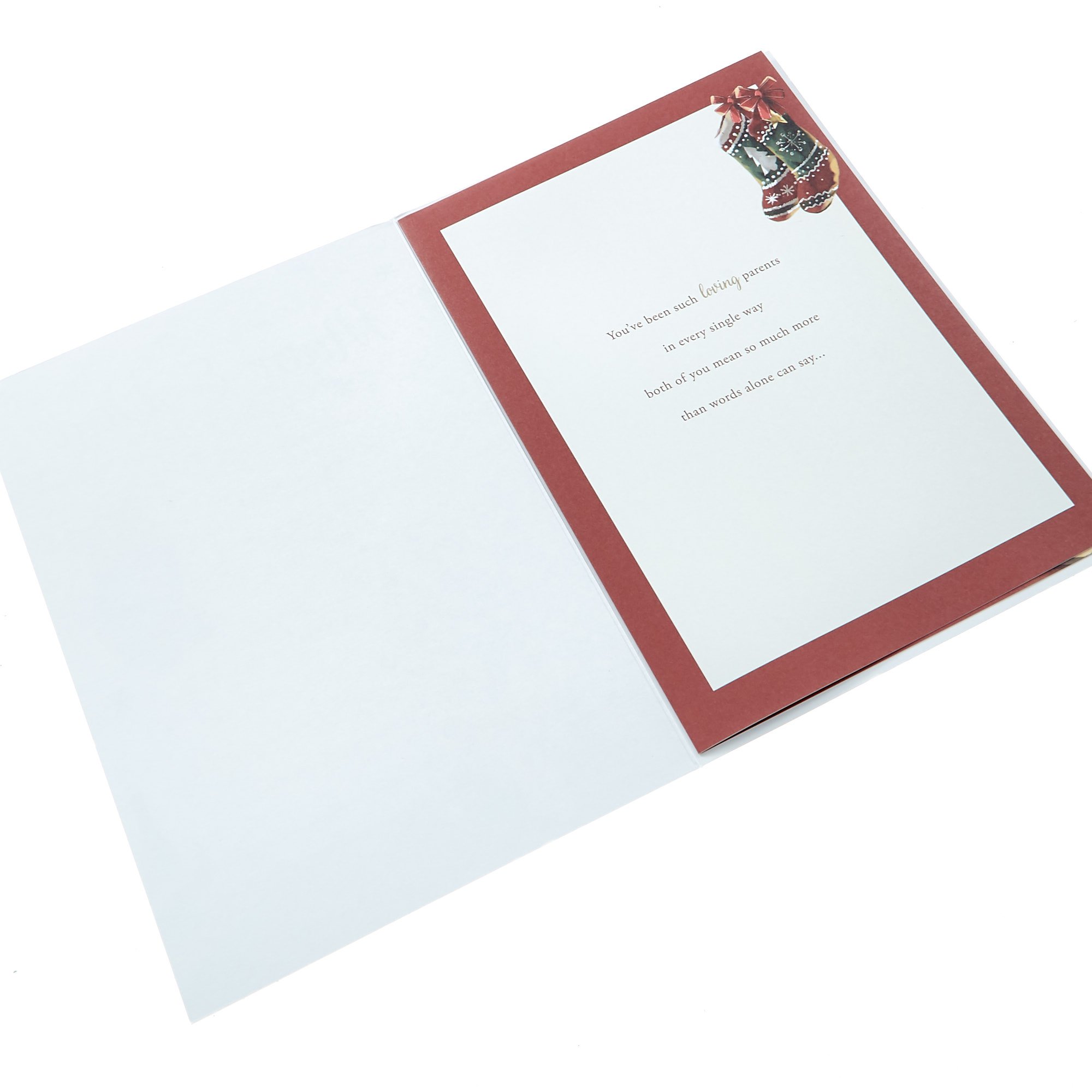 Christmas Card - To A Wonderful Mum & Dad