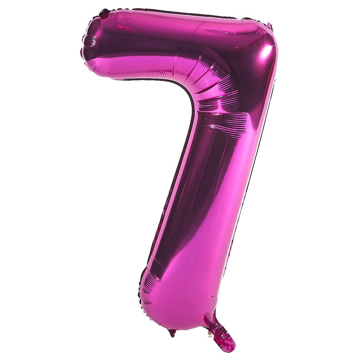 Age 70 Giant Foil Helium Numeral Balloons - Pink (deflated)