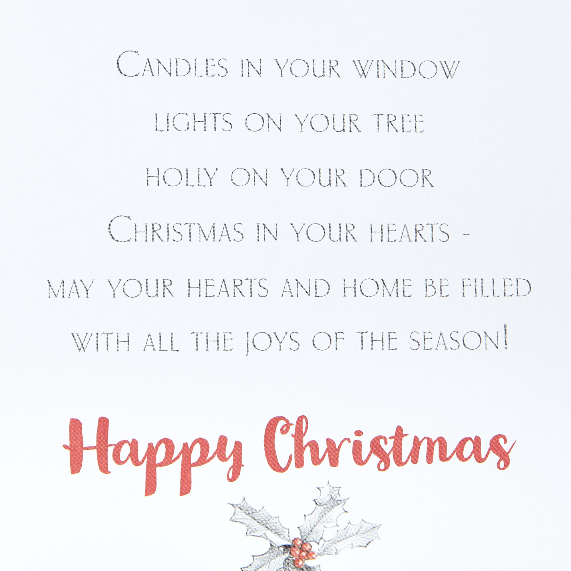 Christmas Card - From Our House to Yours Wreath