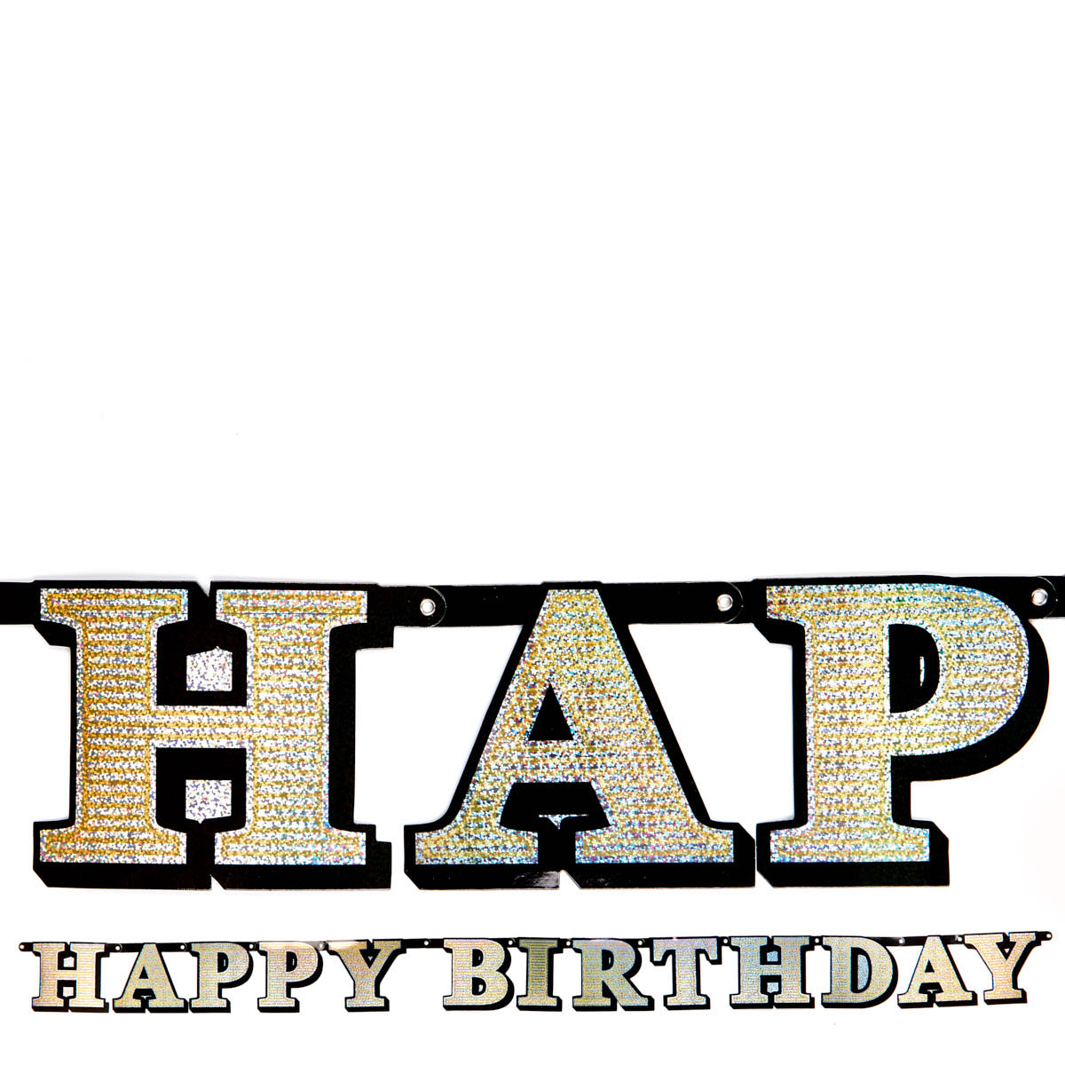 Letter Banner - Happy Birthday Gold 16424