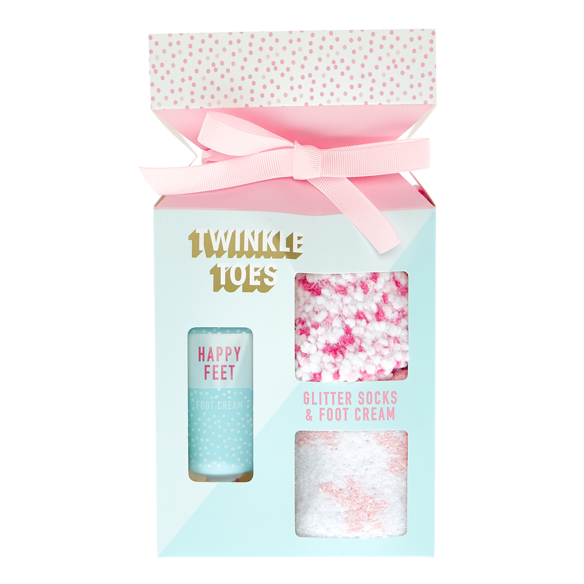 Happy & Bright Glitter Socks & Foot Cream