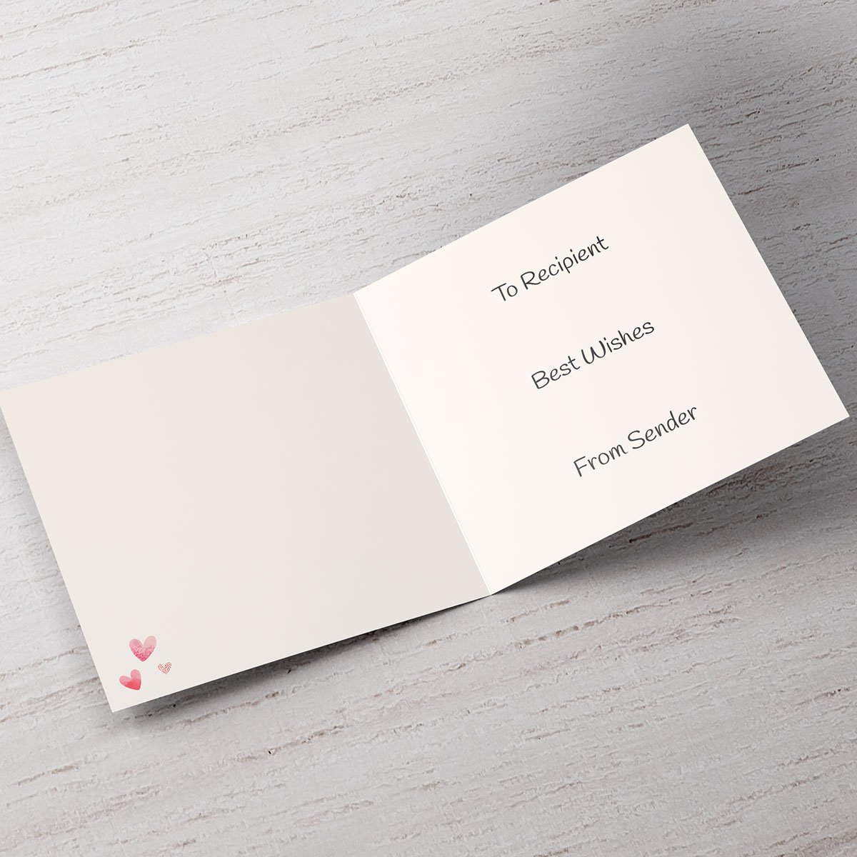 Personalised Card - My Best Friend, My Wife, My World