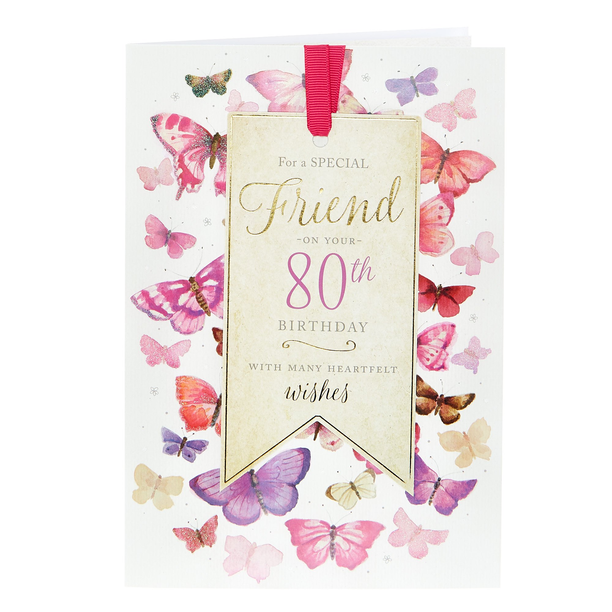 80th Birthday Card - For A Special Friend
