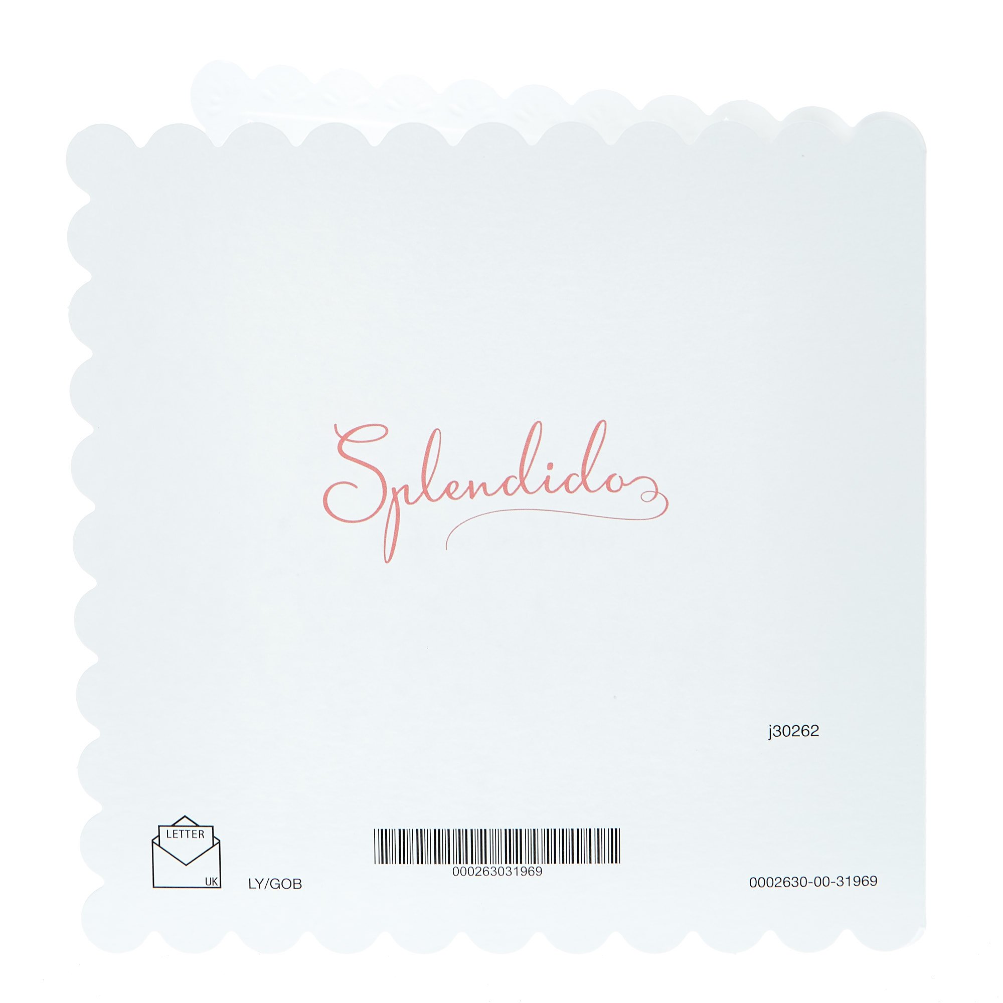 1st Anniversary Card - Pink & White