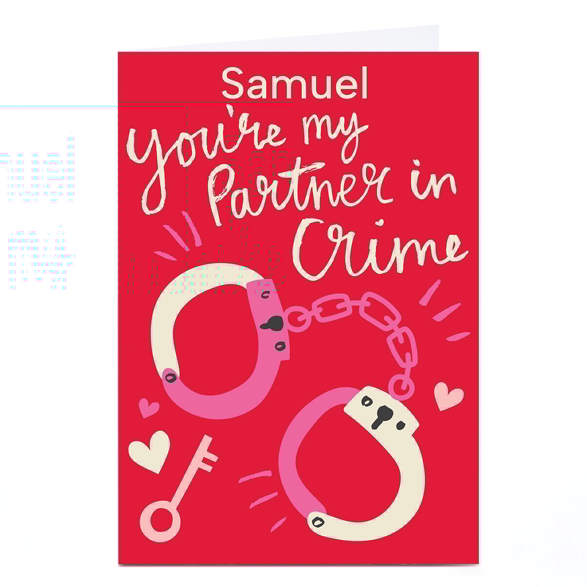 Personalised Ashley Le Quere Valentine's Day Card - Partner in Crime