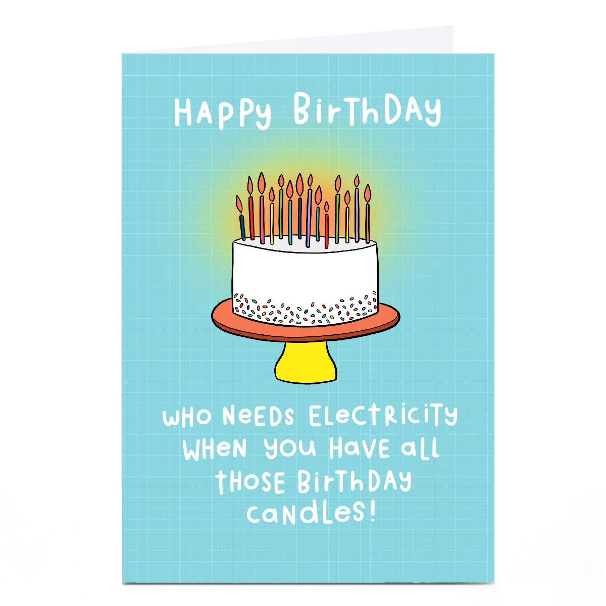 Personalised Jess Moorhouse Birthday Card - Birthday Candles