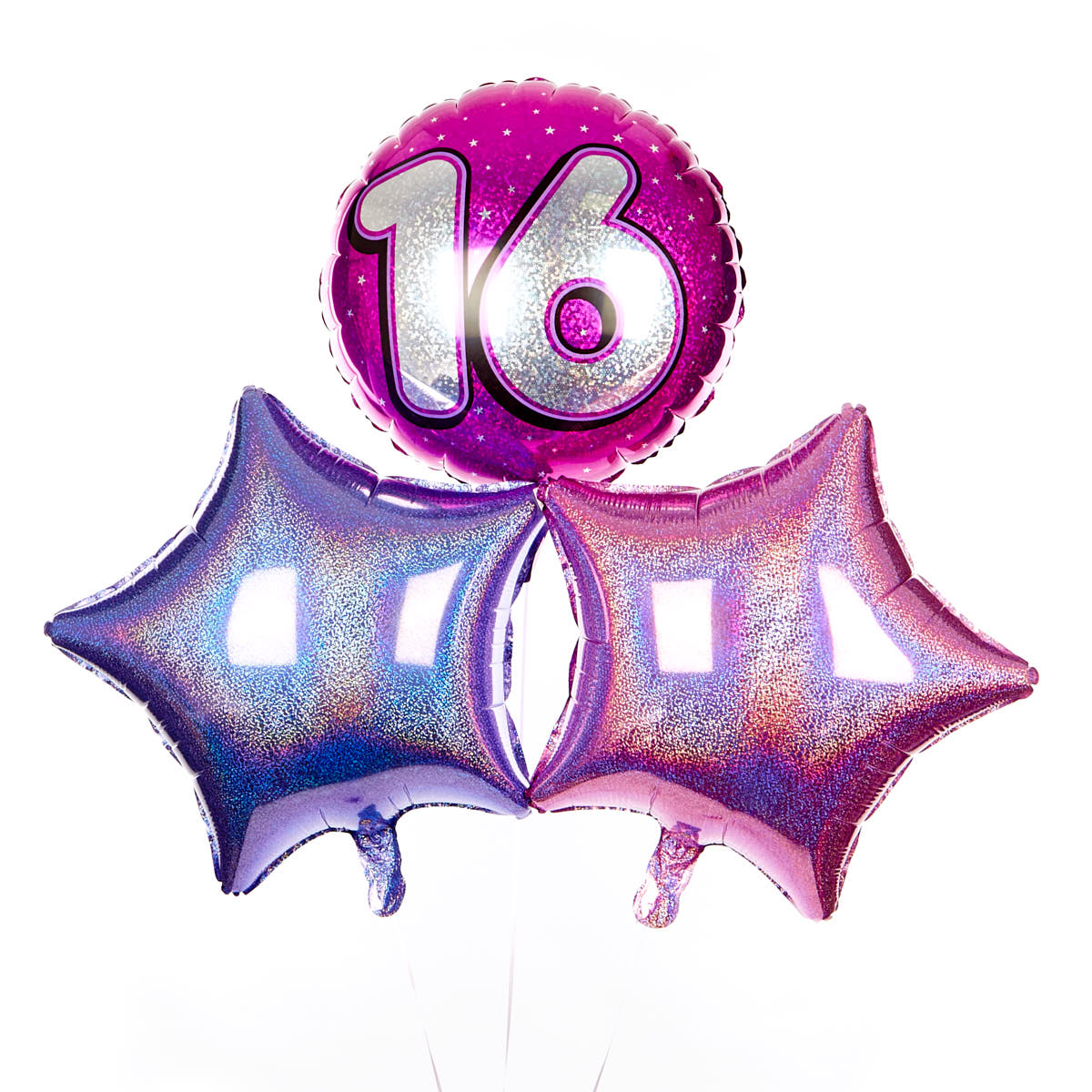 Pink 16 Balloon Bouquet - DELIVERED INFLATED!