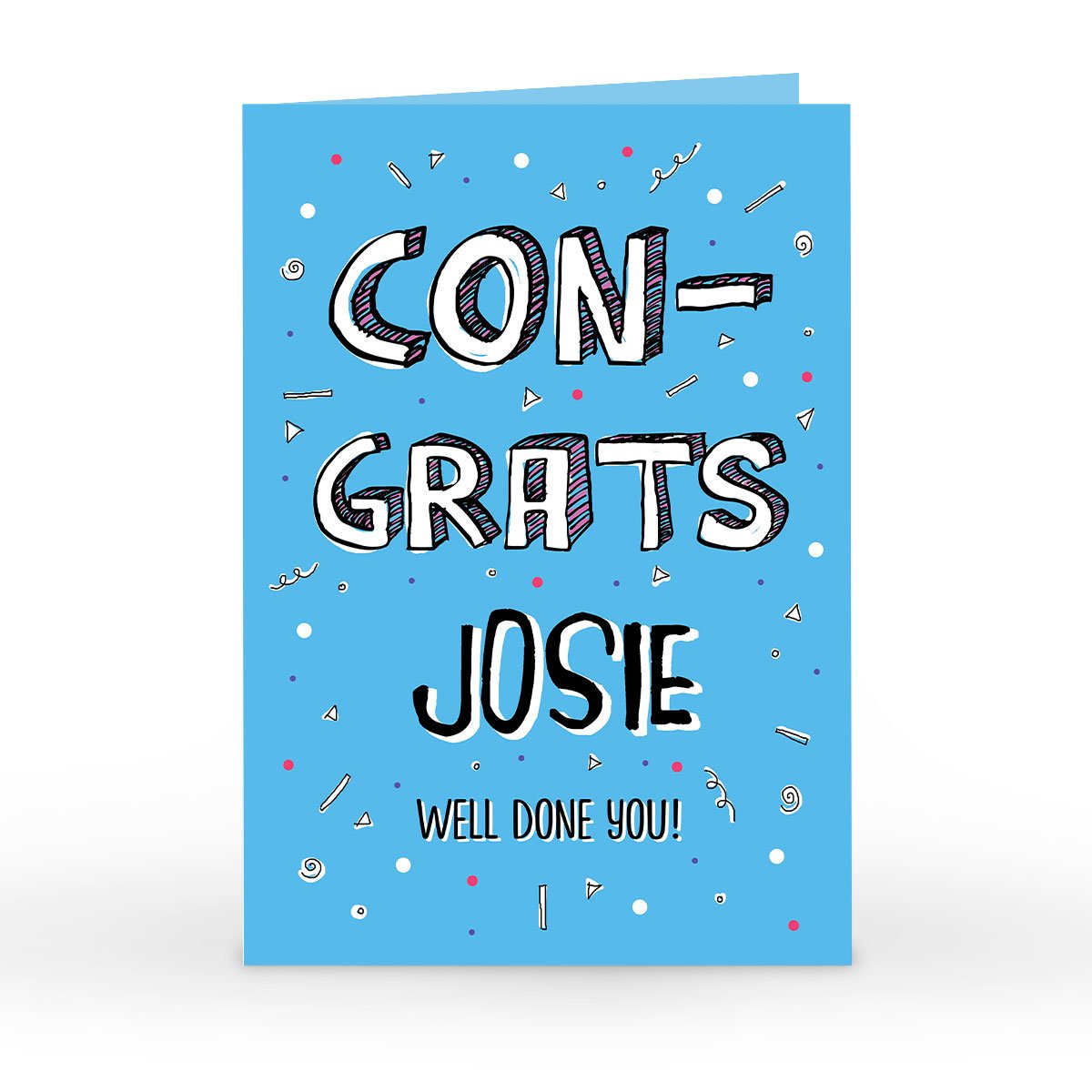 Personalised Congratulations Card - Well Done You!