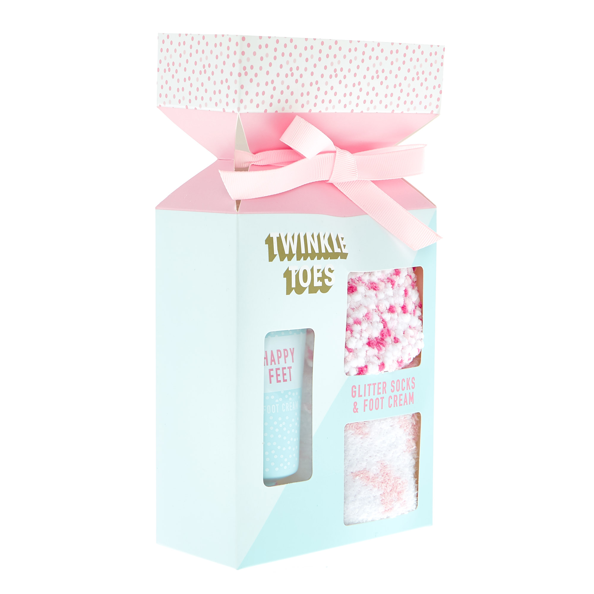 Happy & Bright Glitter Socks & Foot Cream