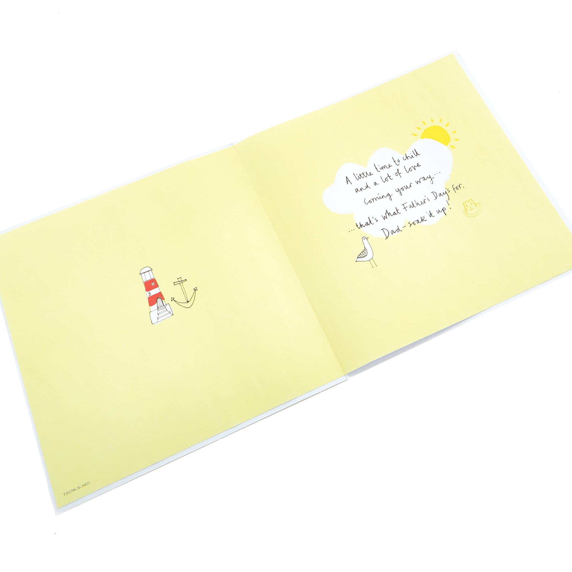 Boxed Father's Day Card - Dad, Coastal Scene 