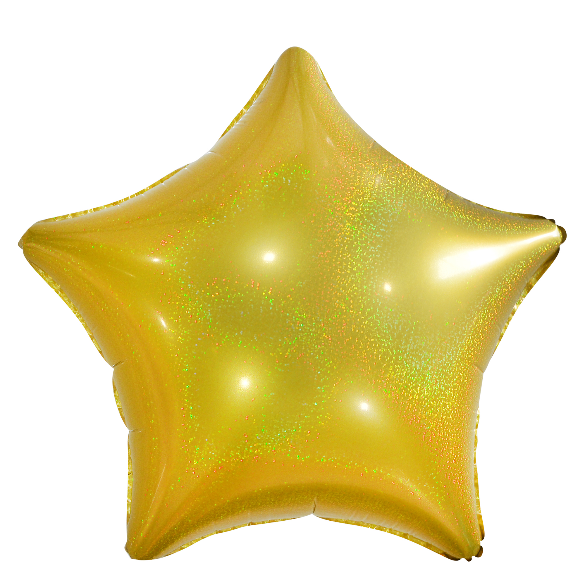 Gold Star 19-Inch Foil Helium Balloon