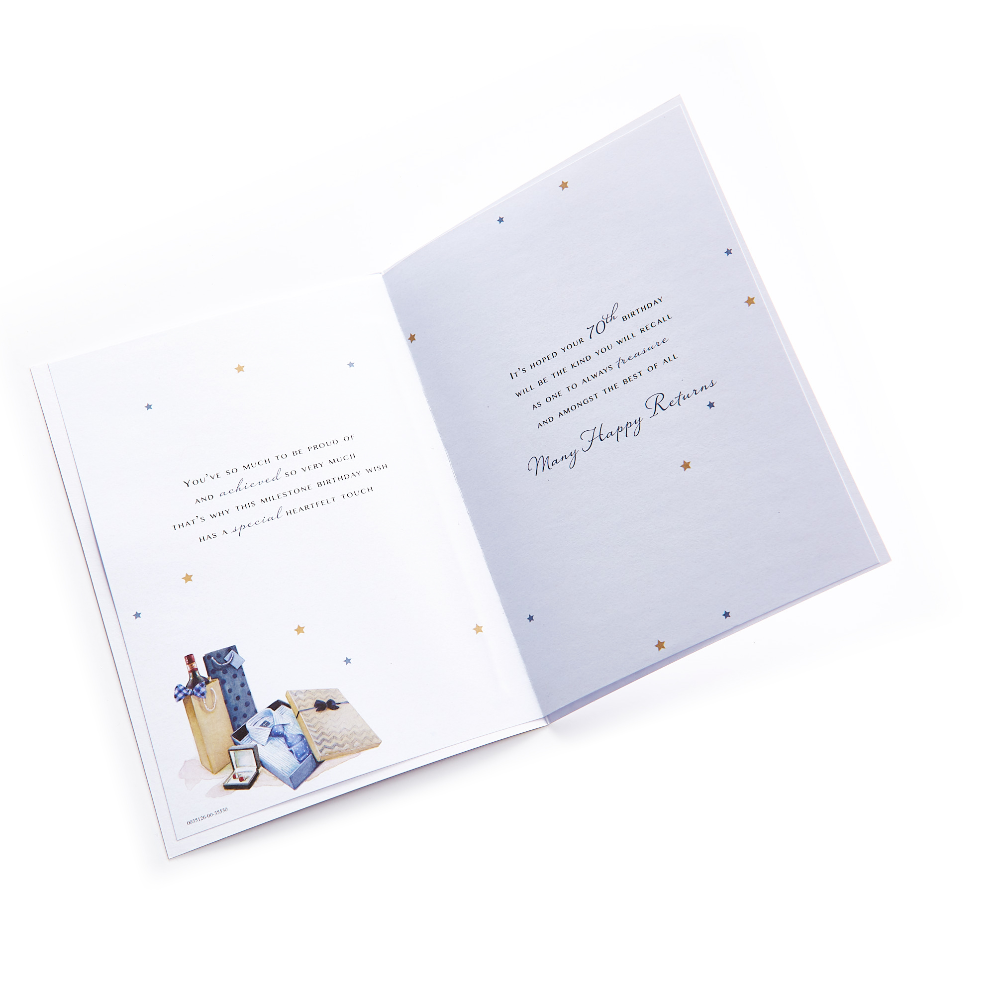 70th Birthday Card - Happy Memories