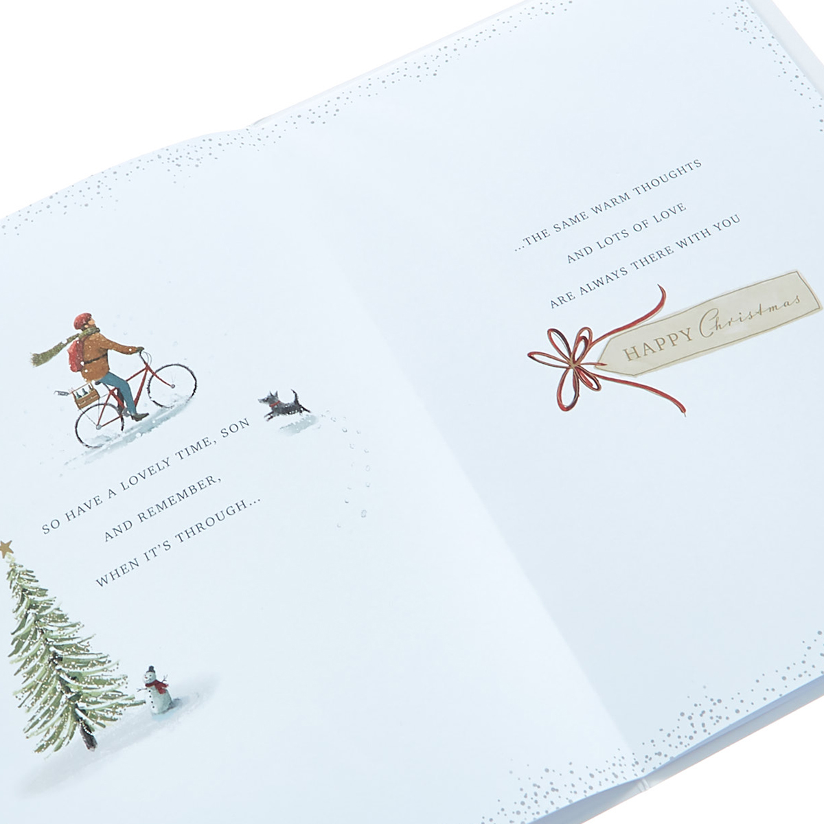 Christmas Card - For A Special Son With Love