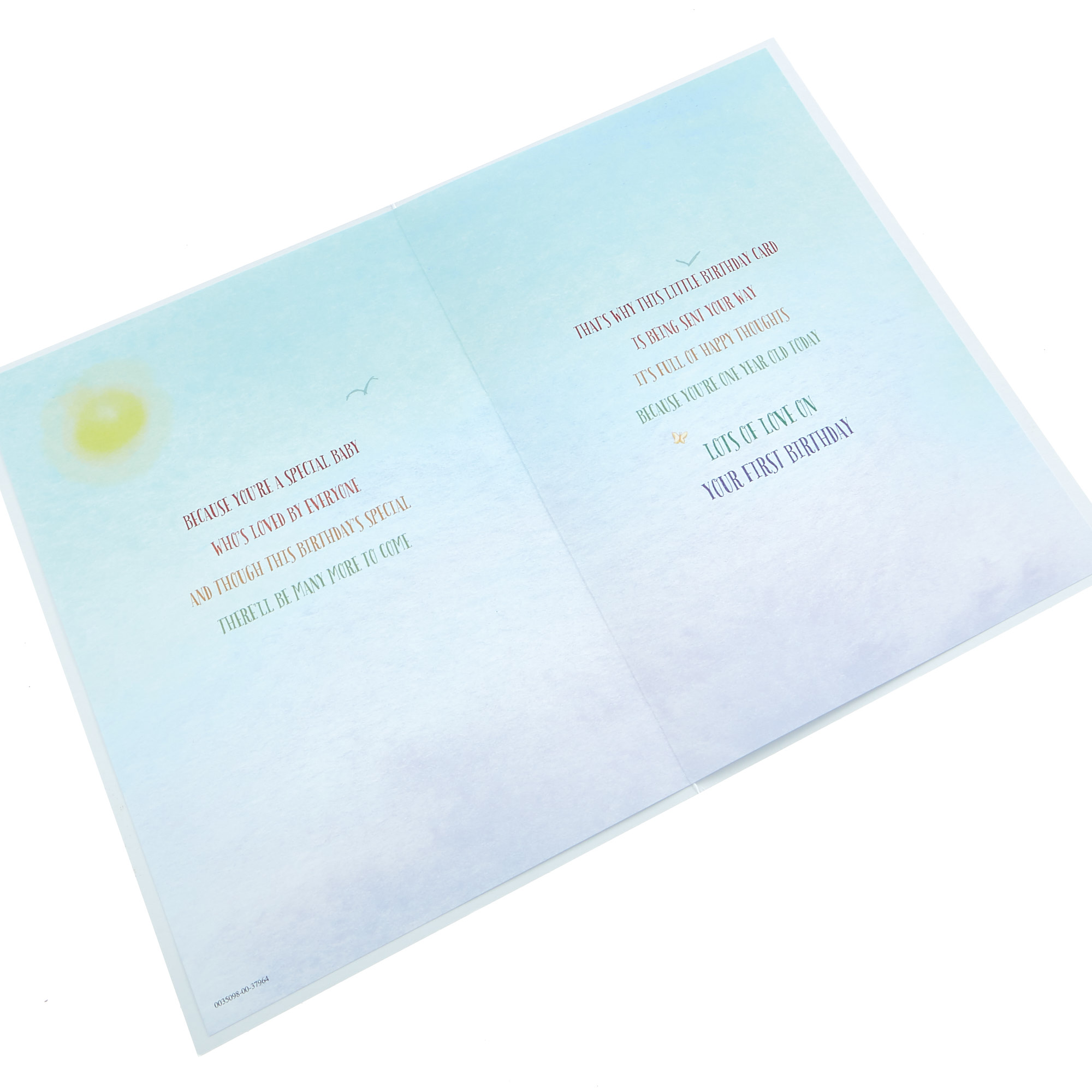 1st Birthday Card - Today You're 1