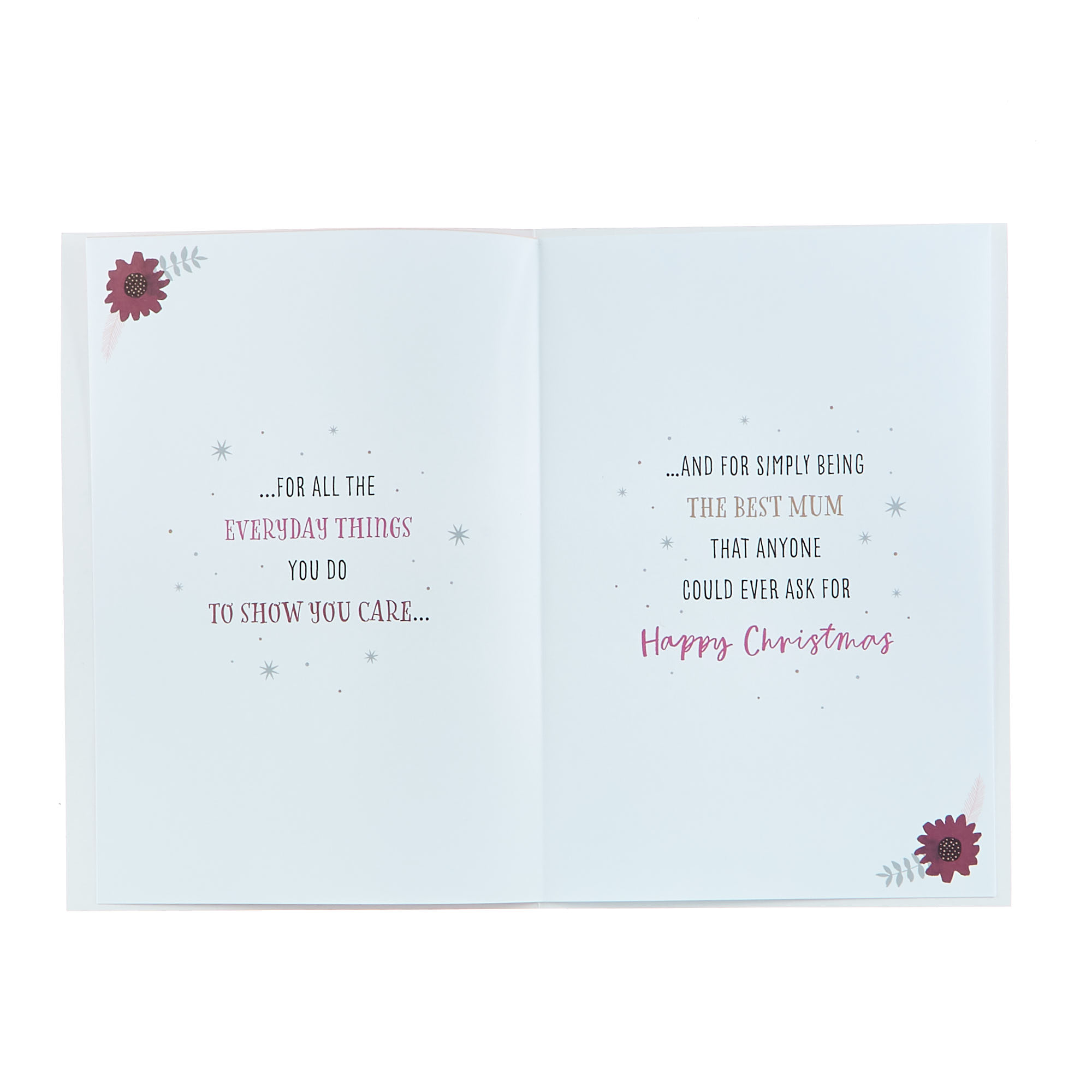 Christmas Card - Mum Pink Presents 
