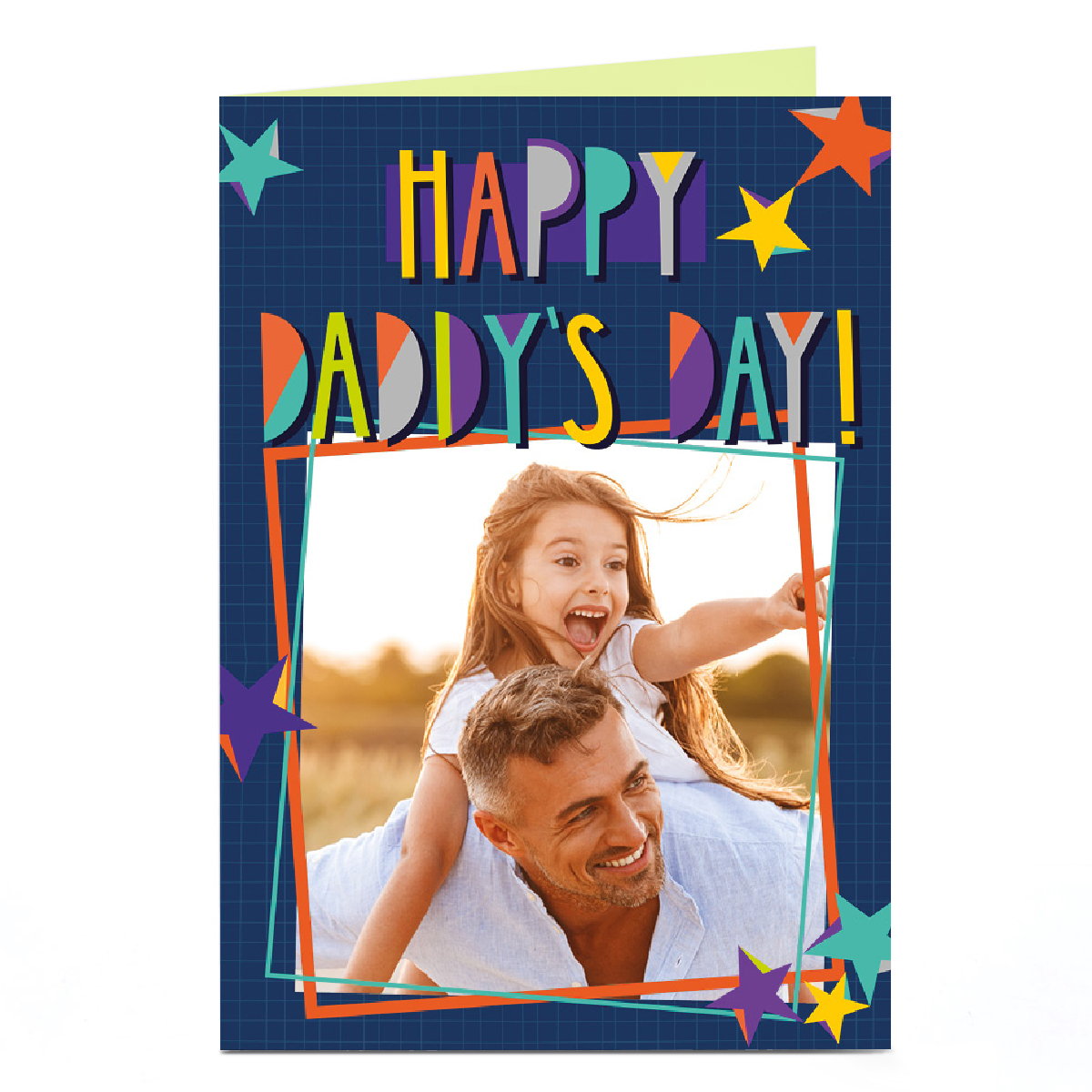 Personalised Studio Father's Day Photo Card - Happy Daddy's Day!