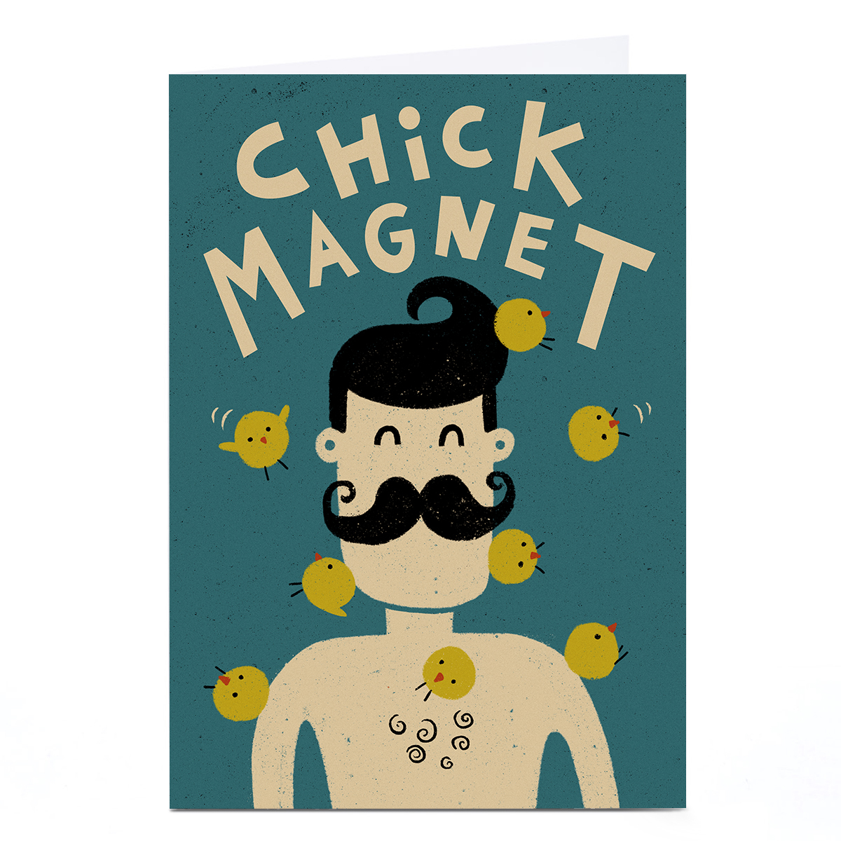 Personalised Tin Bath Card - Chick Magnet