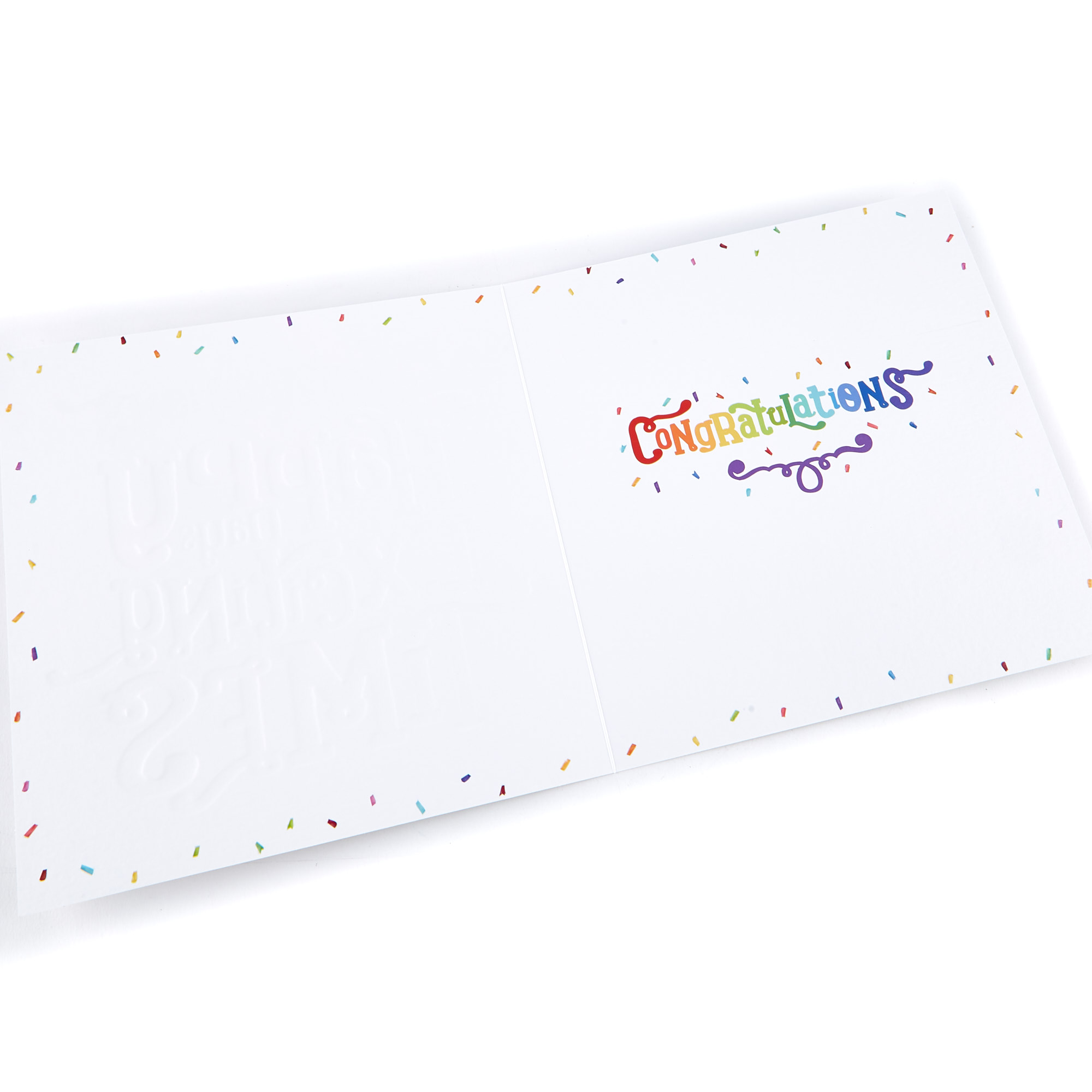 Platinum Collection Congratulations Card - Happy Days Exciting Times