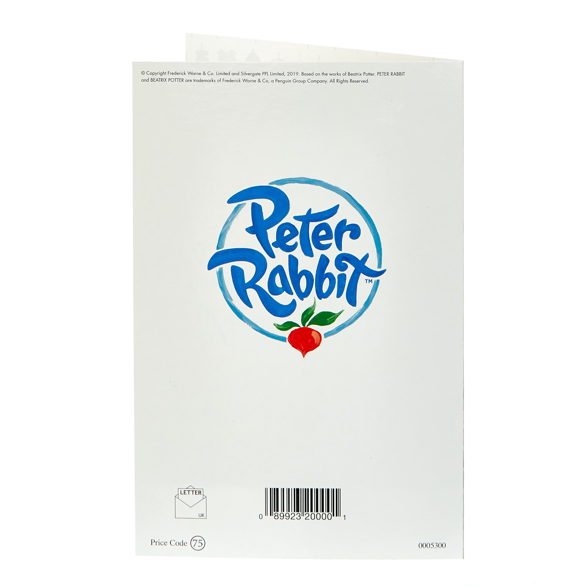 Peter Rabbit 1st Birthday Card