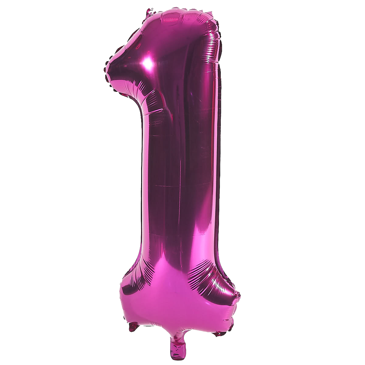 Age 16 Giant Foil Helium Numeral Balloons - Pink (deflated)