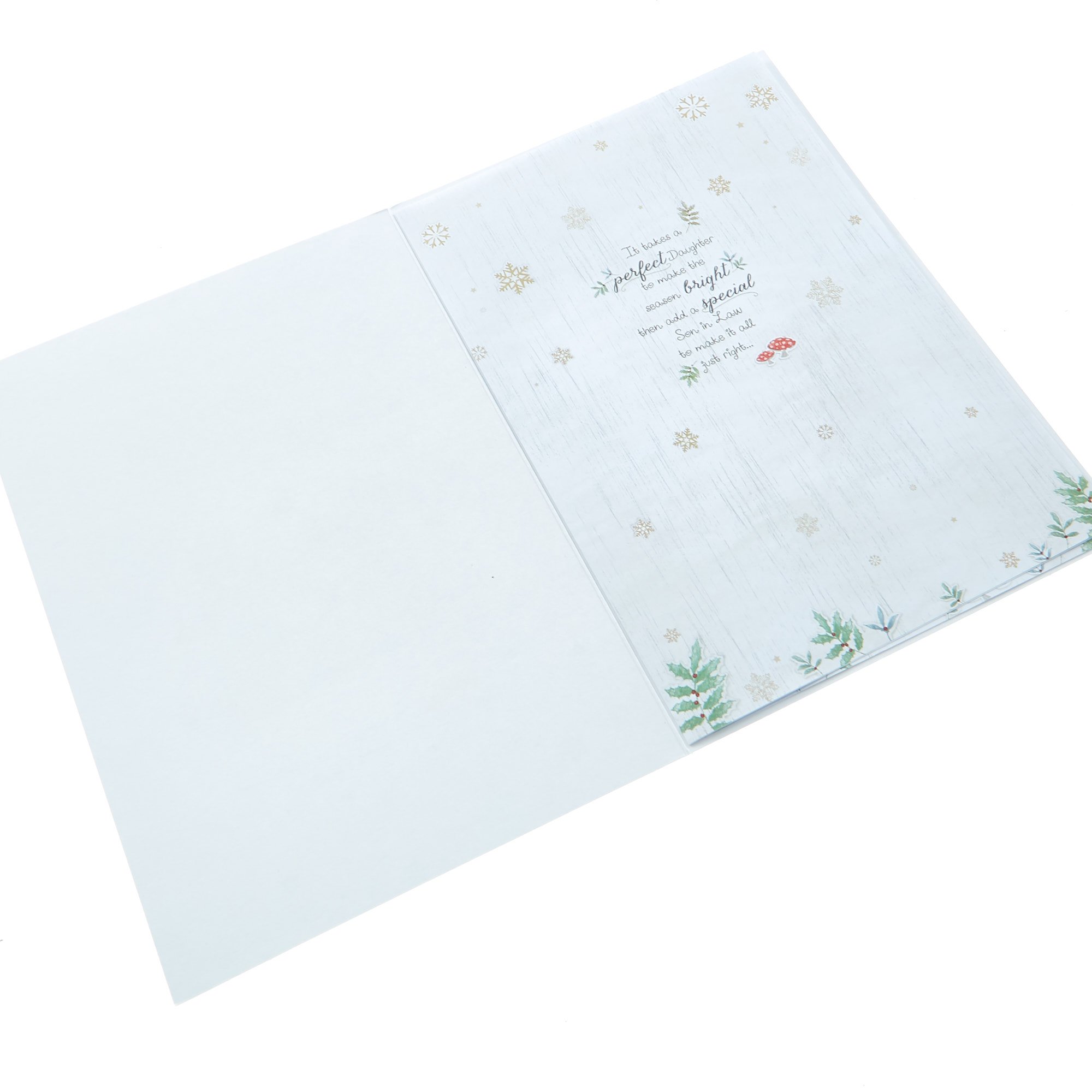 Christmas Card - Daughter & Son In Law Foxes