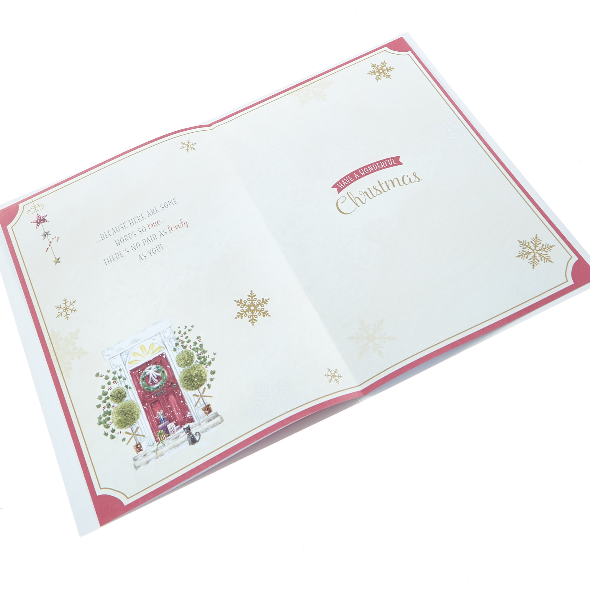 Christmas Card - Auntie & Uncle Red Door
