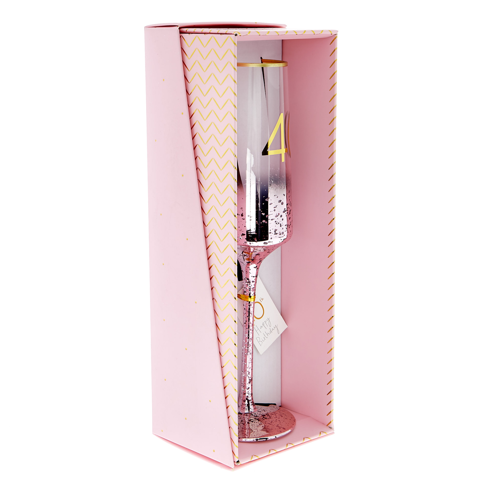 40th Birthday Champagne Flute - Happy Birthday To You