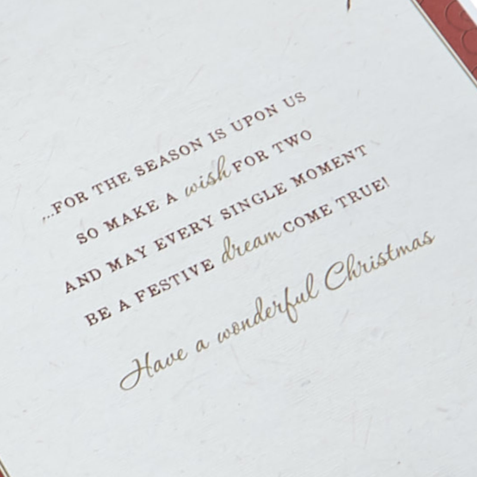 Christmas Card - For Both Of You Poinsettia 