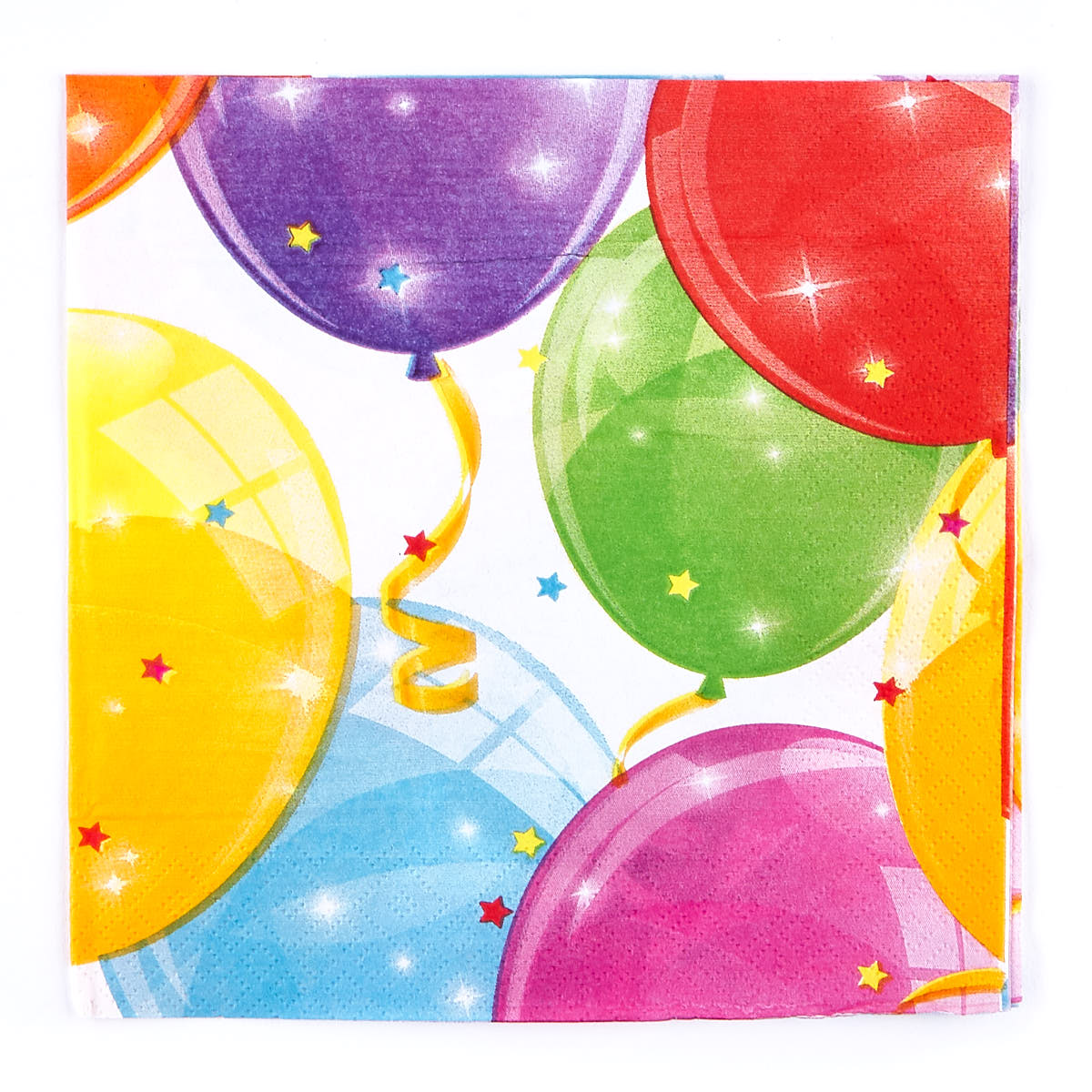 Multi-Coloured Balloons Party Tableware Bundle - 16 Guests