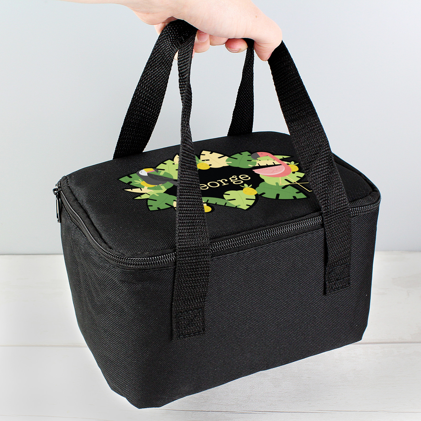 Personalised Lunch Bag - Tropical Flamingo