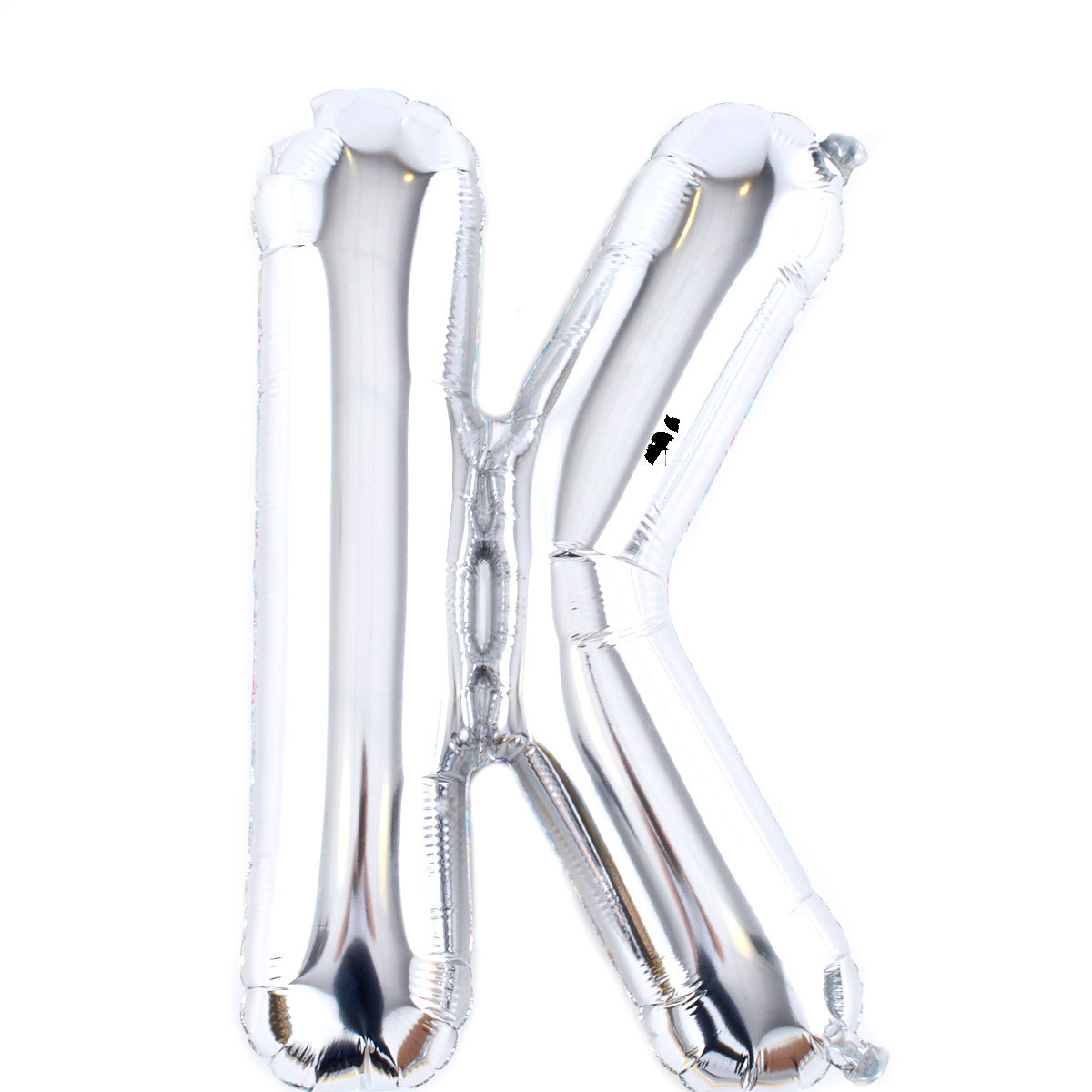 Silver Letter K Air-Inflated Balloon